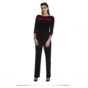 Book Worm Trousers in Blacked by Banned Retro